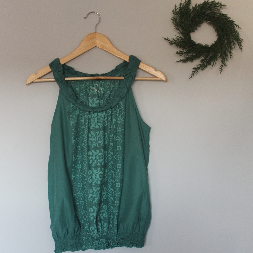 SONOMA Printed Tank with Braided Straps